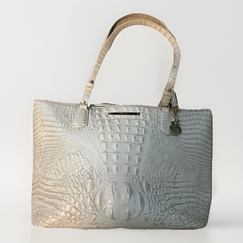 BRAHMIN Medium Asher Gravel Melbourne Handbag; Genuine Leather‎